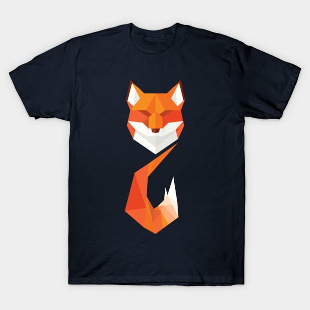 Geometric Fox T-Shirt by natexopher